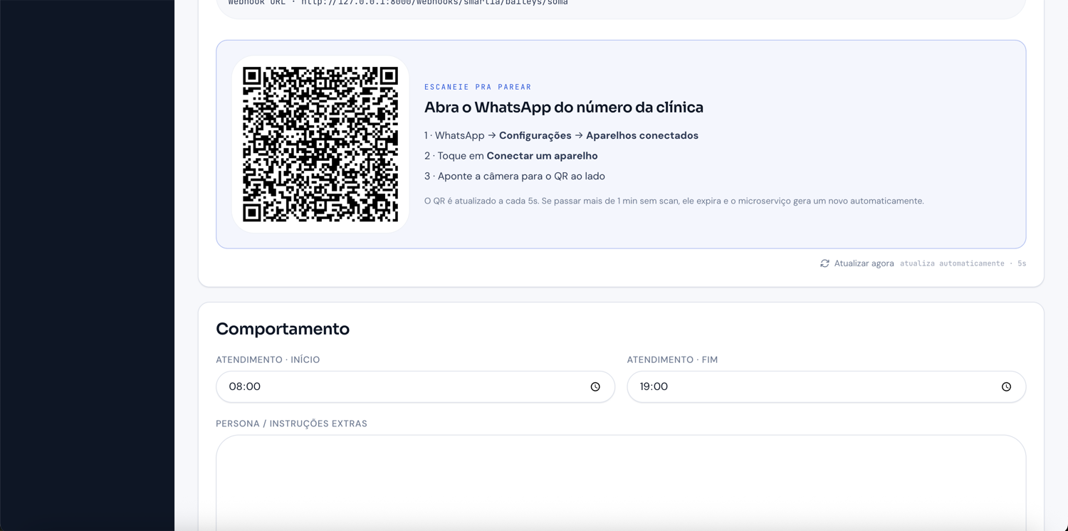 SmartOdonto · Conecte o WhatsApp em 1 minuto